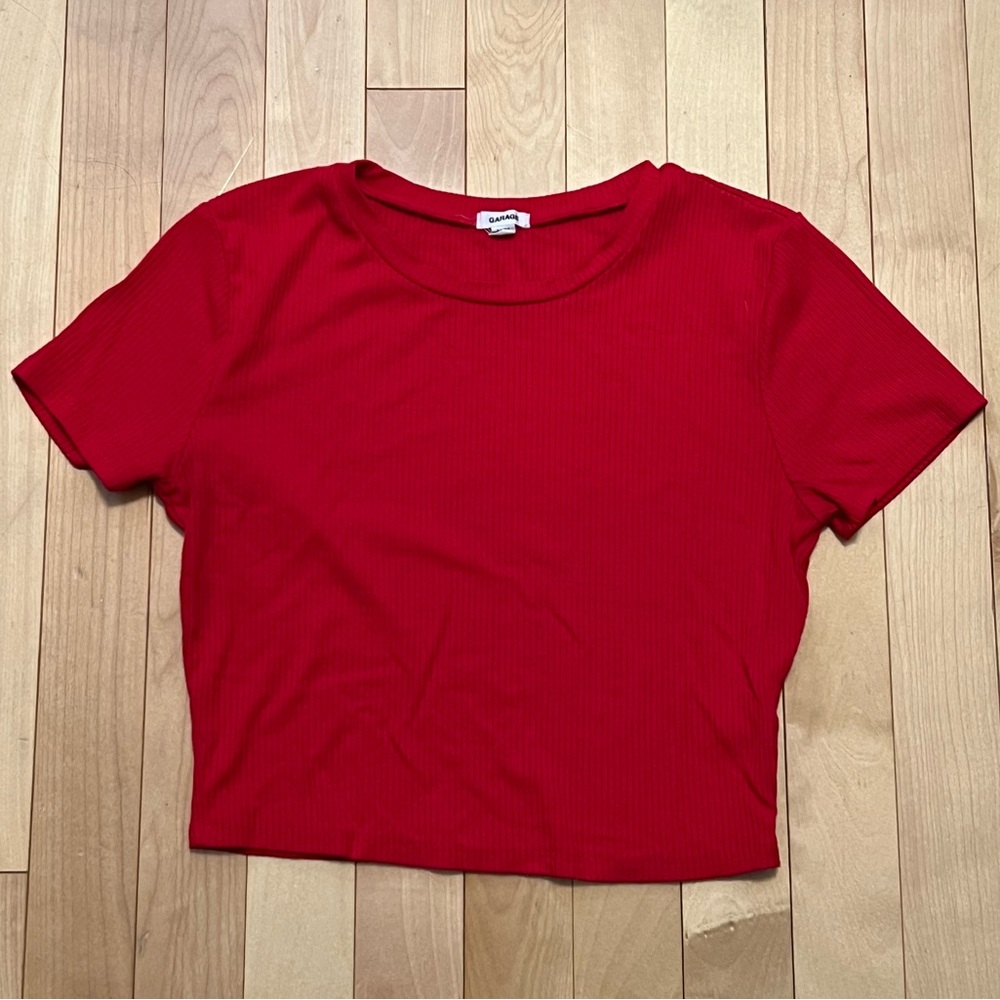 Garage Vibrant Red Short Sleeve Tee